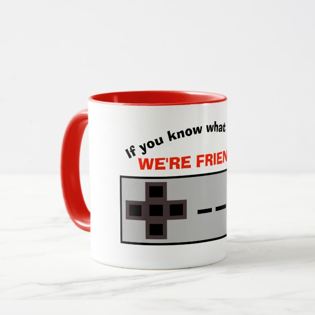 Mug Vidéo Vidéo de l'ancienne école (Devant gauche)