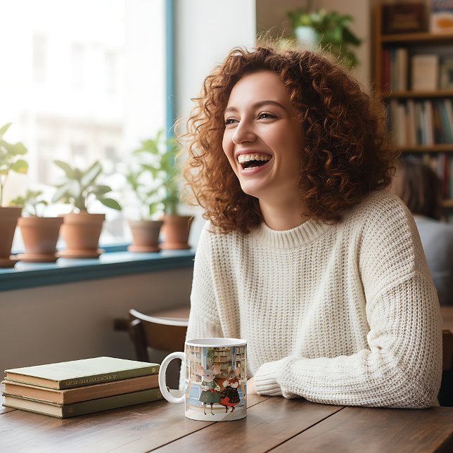 Mug Vie à Mice Town - Fille Day Out (Créateur téléchargé)