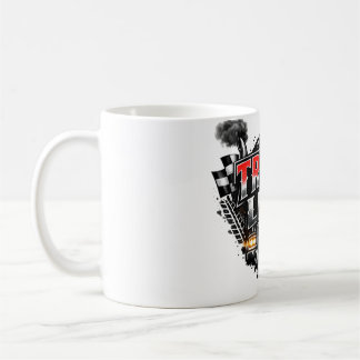Mug Vie de Camion Grunge en Chrome Rouge Distressed Ca