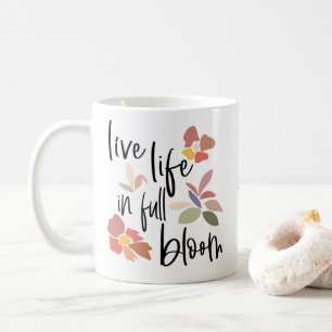 Mug Vie En Pleine Fleur Nom Du Devis Positif