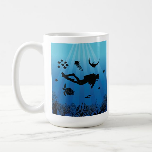 Mug Vie marine sous-marine (Gauche)