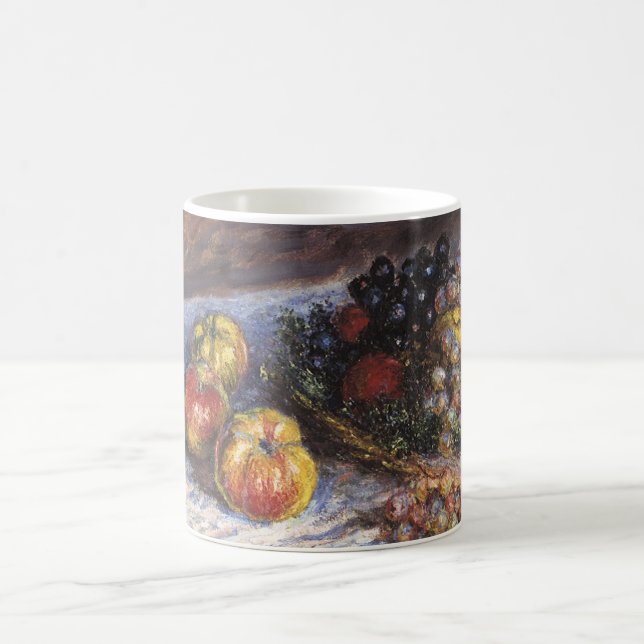 Mug Vie morte avec pommes et raisins par Claude Monet (Centre)