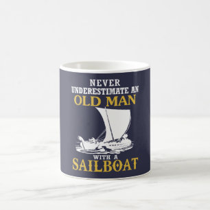Mug Vieil homme avec un voilier