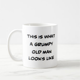 Mug vieil homme grincheux