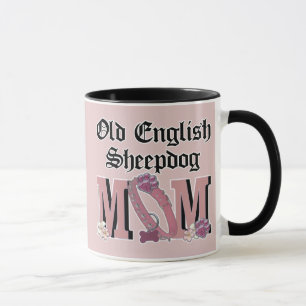 Mug Vieille MAMAN anglaise de chien de berger