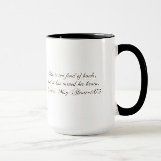 Mug Vieille pile de livre-avec citation