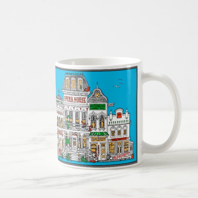 Mug Vieille rue occidentale de frontière (Droite)