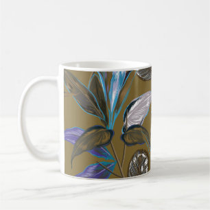 Mug Vieille texture murale avec fissures, arrière - pl