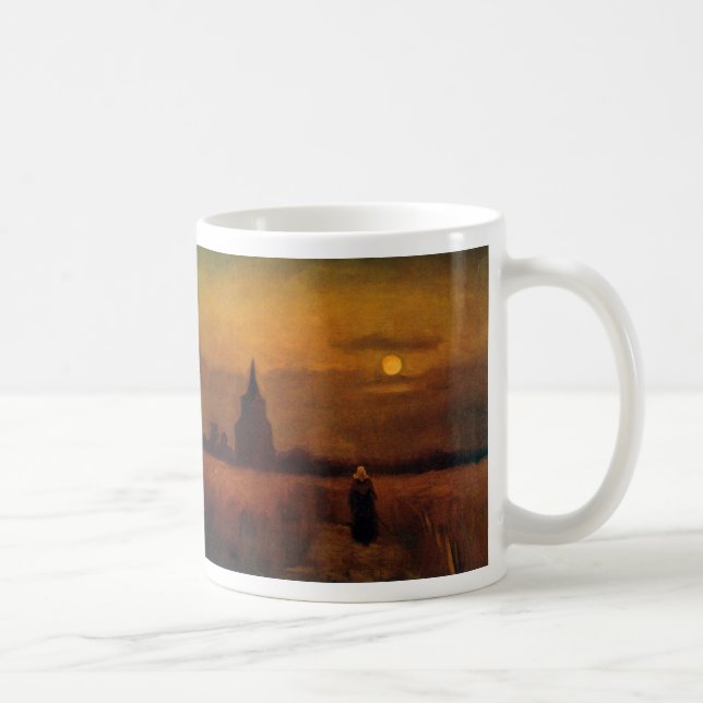 Mug Vieille tour dans les champs par Vincent van Gogh (Droite)