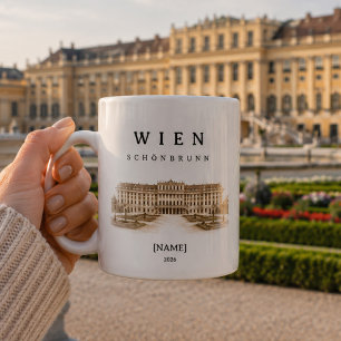 Mug Vienne personnalisé Schönbrunn Nom & Année