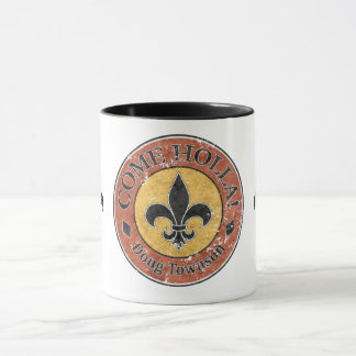 Mug Viens Holla ! Logo Fleur-de-lis Circle