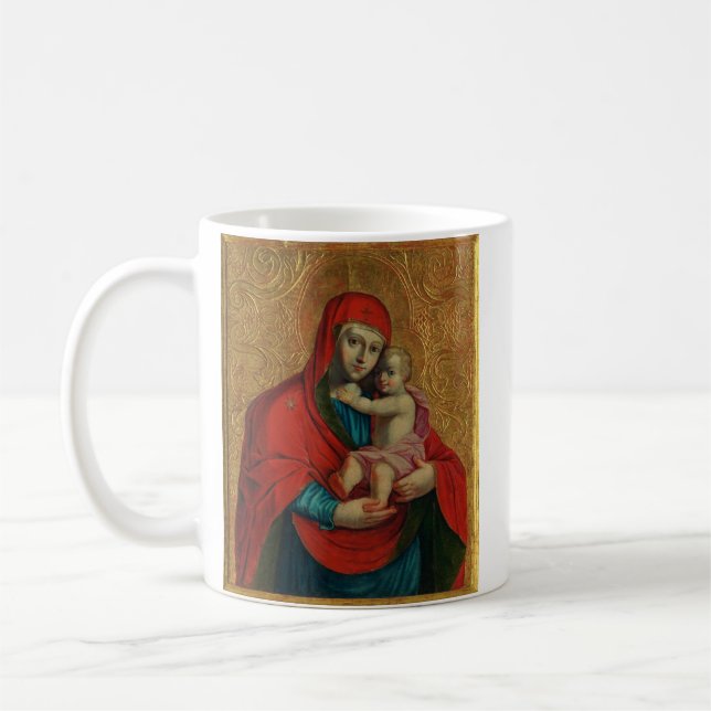 Mug Vierge Marie et Jésus enfant par Jan Rombauer (Gauche)
