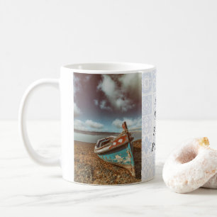 Mug Vieux Aiola. Bateau traditionnel portugais sur la 