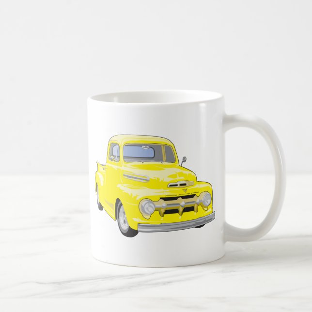 Mug Vieux camion jaune (Droite)
