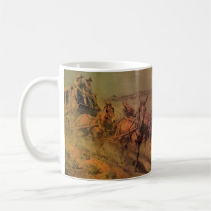 Mug Vieux Cowboys, La diligence par John Borein