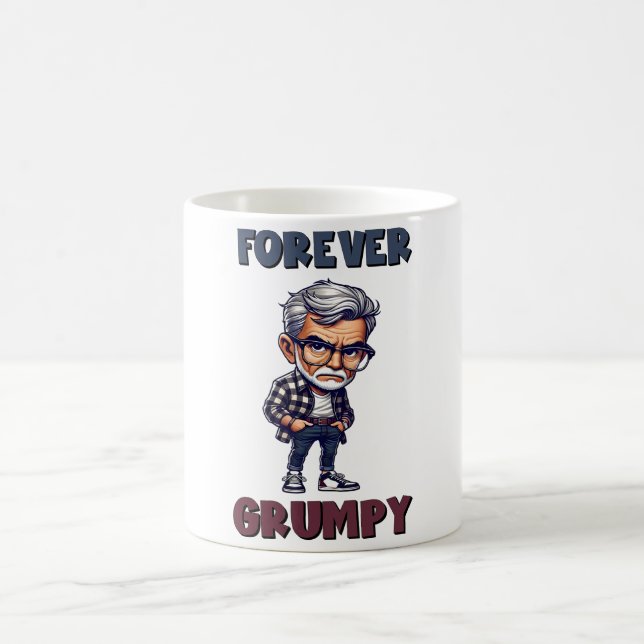 Mug Vieux homme drôle/grincheux (Centre)