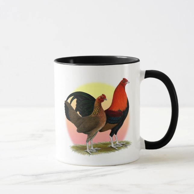 Mug Vieux jeu anglais Bantam :  Rouge BB (Droite)