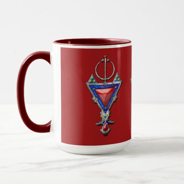 Mug vieux pendentif historique berber bijoux tribal si (Gauche)