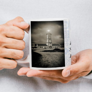 Mug Vieux phare par une nuit de tempête