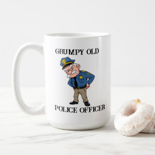 Mug Vieux policier grincheux