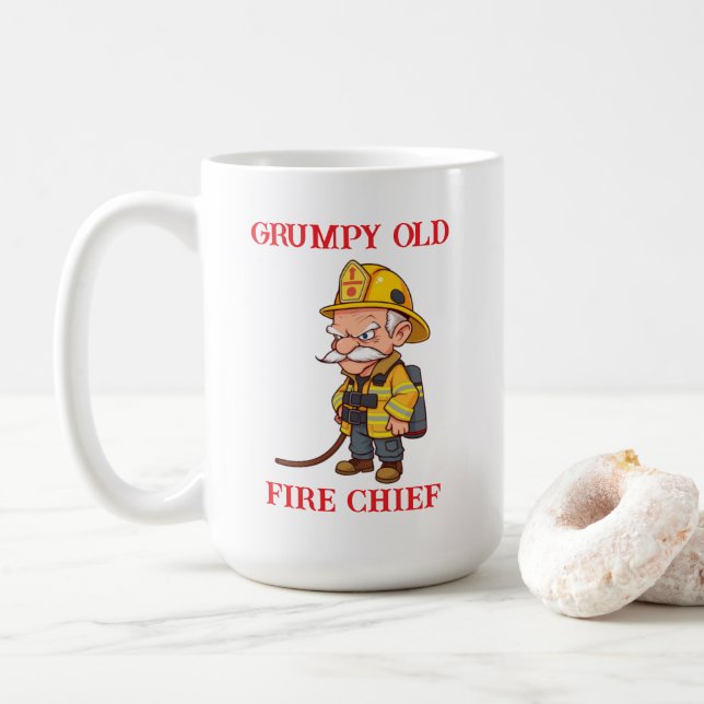 Mug Vieux pompier (Avec donut)