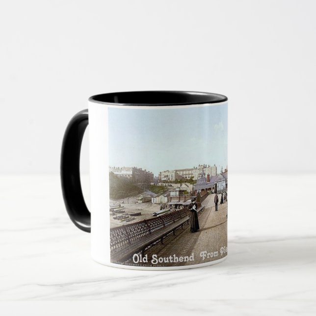 Mug Vieux Sud vintage de la jetée (Devant gauche)