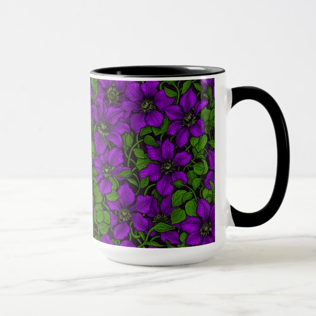 Mug Vigne de Clematis pourpre (Droite)