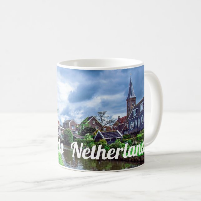 Mug Village de pêcheurs traditionnel Marken, Pays-Bas (Devant droit)