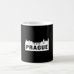 Mug Ville de Prague Ville Skyline Drôle idée cadeau