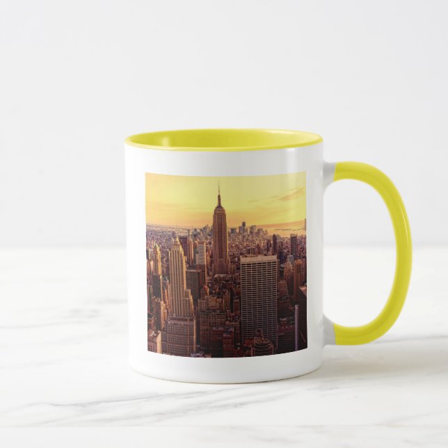 Mug Ville d'horizon de New York avec l'état d'empire (Droite)