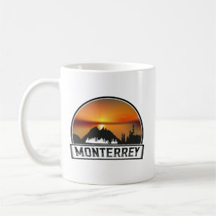 Mug Ville du coucher de soleil de Monterrey Mexique