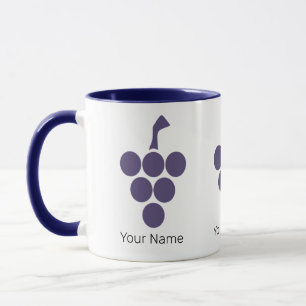 Mug Vin Ou Vin Pour Sommelier De Raisin Et De Grapevin