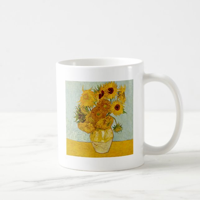 Mug Vincent Van Gogh 12 Tournesols Impressionniste (Droite)