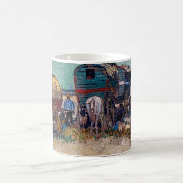 Mug Vincent Van Gogh - Caravanes, Camp de Tziganes prè (Centre)