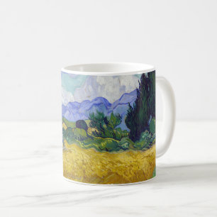 Mug Vincent Van Gogh - Champ de blé avec cyprès