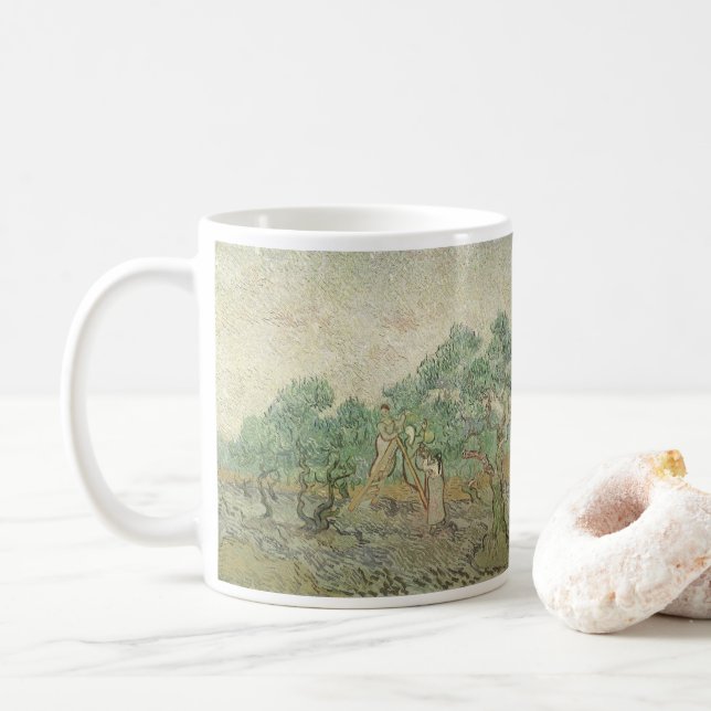 Mug Vincent van Gogh - cueillette d'olives (Avec donut)