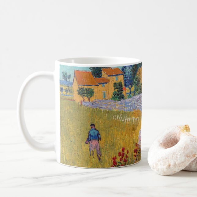 Mug Vincent van Gogh - Ferme en Provence (Avec donut)