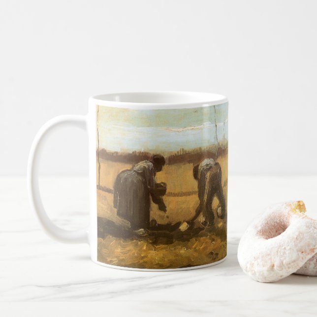 Mug Vincent van Gogh - Les paysans plantent des pommes (Avec donut)