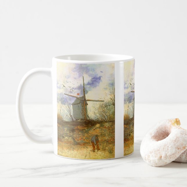 Mug Vincent van Gogh - Moulin de la Galette, Windmill (Avec donut)