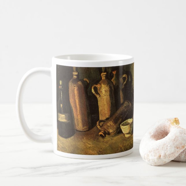 Mug Vincent van Gogh - Nature morte avec 4 bouteilles  (Avec donut)