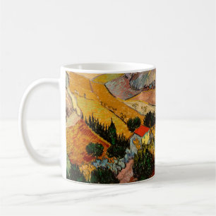 Mug Vincent van Gogh - Paysage, Maison et Plowman