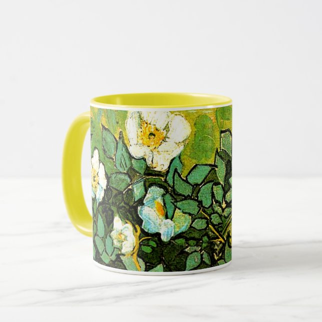 Mug Vincent van Gogh - Roses sauvages,  (Devant gauche)