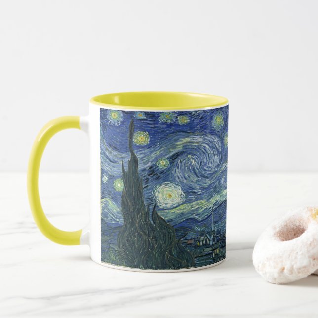 Mug Vincent Van Gogh - Starry night (Avec donut)