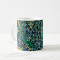 Vincent van Gogh - Vase avec iris Fond jaune
