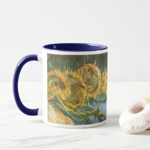 Mug Vincent van Gogh - Vie morte : Quatre tournesols c