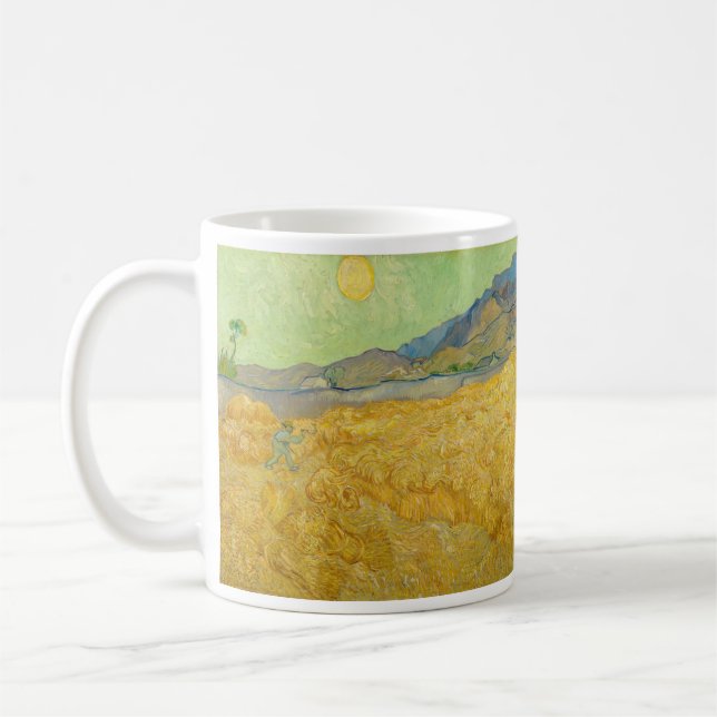 Mug Vincent van Gogh - Wheatfield avec une Faucheuse (Gauche)
