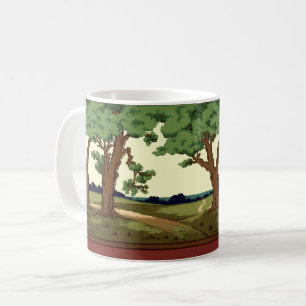 Mug Vintage 1914 Art Et Artisanat Paysage En Chêne