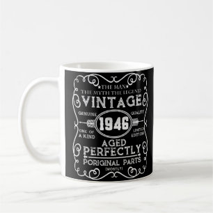Mug Vintage 1946 Mythe de l'homme Légende 75e anniver