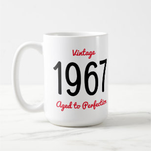 Mug Vintage 1967 Âgé À Perfection 50 Anniversaire Fête