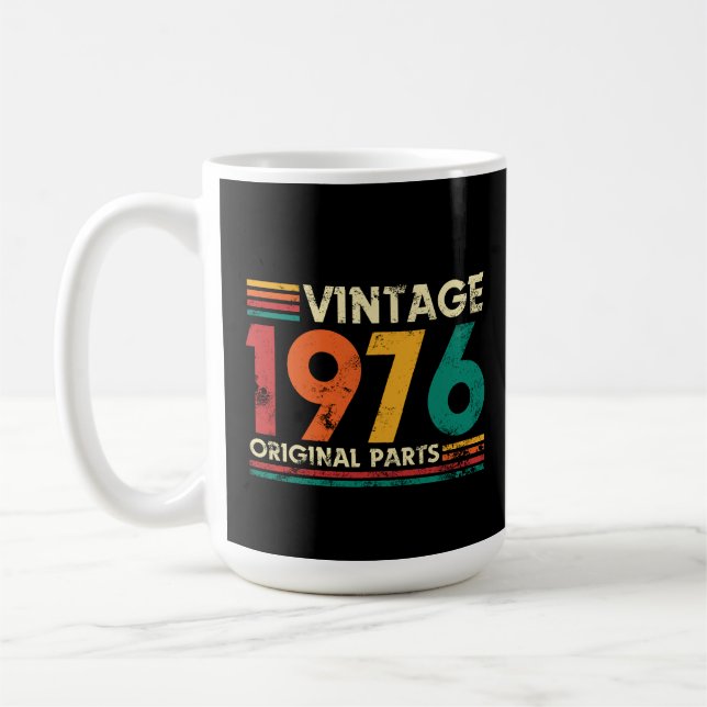 Mug Vintage 1976 50th Birthday (Gauche)